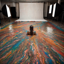 Bobographer: Francesca and the paint--part four--in the pit