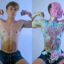 Cutiepied-production: Gwiler 3 :flexing Guy Faces Pie Massacre