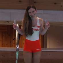 WildThang: Hooters Waitress Serves Drinks Poolside