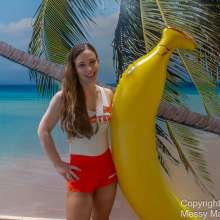 WildThang: Hooters Waitress Serves Drinks Poolside