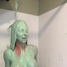 Slimed Models: Jenny Spoiled Milk Slimed Nude