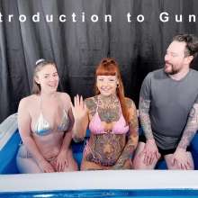 April Feelix: Messy Gunge Covered Threesome with Cute Alt Girl Meg