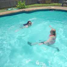 WetlookFashion: Mom and Daughter Hit the Pool Part II