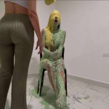 RevSlymsford: Naughty Nebula's Mega Sliming: Barefoot, Casual Top + Shorts