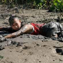 Owen: Nicole's River Mud Wallow--Photos
