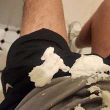 Slimedsocks9: i creamed myself in socks!