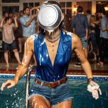 Sleazoid44: Wet Shorts, Sheer Blouse, Gooey Pie