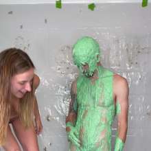 Slimed Models: Rock Paper Scissors Strip and Slime: Drew Vs. Sage