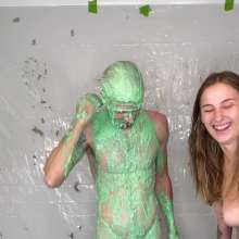 Slimed Models: Rock Paper Scissors Strip and Slime: Drew Vs. Sage