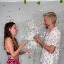 Slimed Models: Rock Paper Scissors Strip and Slime: Drew Vs. Sage