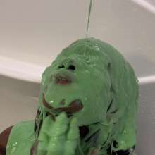Splat Network: Ebony Goddess--Rose POV Slimed and Pied