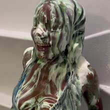 Splat Network: Ebony Goddess--Rose POV Slimed and Pied