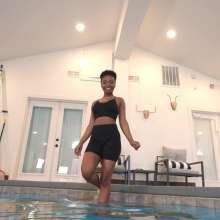 WetlookFashion: Sporty Rose Wet in Shorts, Top and Dirty Sneakers