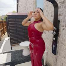 WetlookFashion: Tina Takes a Formal Swim and Shower