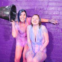DungeonMasterOne: White Playsuit Gunge Fun with Maude and Miss Abigail