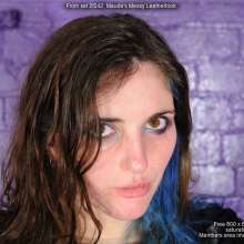 DungeonMasterOne: Maude gets messy in a black leather-look dress and thigh-high boots!