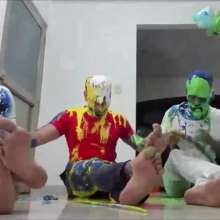 MessyGuys: 4 Hunks + Kissing + Slime + Foot Play = Extreme Mess