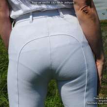 DungeonMasterOne: Lily's dazling white jodhpurs meet a muddy fate!