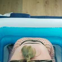 CheekyLuna: CheekyLuna's Gunge Tank Blow Job In Sexy Lingerie
