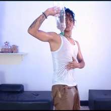 WETColours: Derek Gets Very Wet in a White Tank Top and Pants