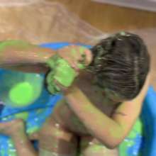 WetandMessyEllie: Ellie's Green Gunging