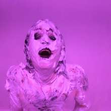Jinx_Midnight: Goth Clowngirl Jinx Plays with Shaving Cream Pies and Vibe