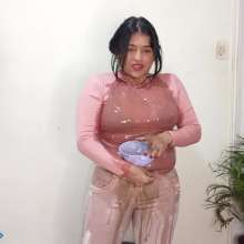 Hikari-Studio-Wam: Hikari Fills Her Outfit with a Lot of Slime.