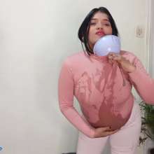 Hikari-Studio-Wam: Hikari Fills Her Outfit with a Lot of Slime.
