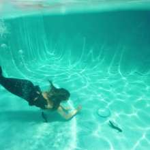 WetlookFashion: Jasmine Swims in Shiny Wetlook Leggings and Satin Top