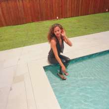 WetlookFashion: Jasmine Swims in Shiny Wetlook Leggings and Satin Top