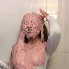 Slimed Models: Karina Slimed for the First Time!  (Pretty in Pink)