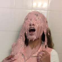 Slimed Models: Karina Slimed for the First Time!  (Pretty in Pink)