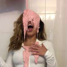 Slimed Models: Karina Slimed for the First Time!  (Pretty in Pink)