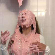 Slimed Models: Karina Slimed for the First Time!  (Pretty in Pink)