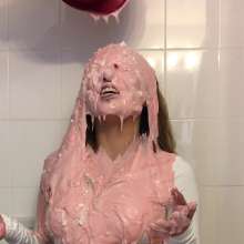 Slimed Models: Karina Slimed for the First Time!  (Pretty in Pink)