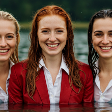 soakher: 3 Office Ladies go to the Lake