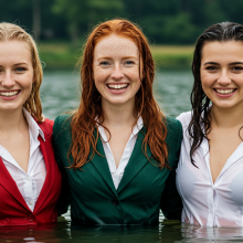 soakher: 3 Office Ladies go to the Lake
