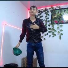 WETColours: Liam Super Wet in Red Shirt and Jeans