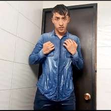 WETColours: Luke Super Wet-shirt and Jeans in Shower