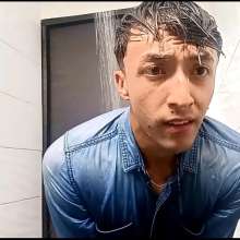 WETColours: Luke Super Wet-shirt and Jeans in Shower