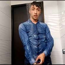 WETColours: Luke Super Wet-shirt and Jeans in Shower