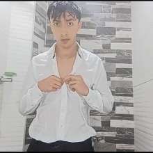 WETColours: Luke Takes a Shower Wearing a Jacket with Shirt and Pants