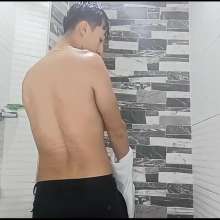 WETColours: Luke Takes a Shower Wearing a Jacket with Shirt and Pants