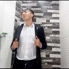 WETColours: Luke Takes a Shower Wearing a Jacket with Shirt and Pants