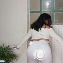 Hikari-Studio-Wam: Many Cakes on Hikari's White Clothes