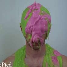 Cutiepied-production: Matty 4 : Muscular Guy Is Slimed and Pied