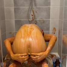 NynoGunge: Messy Pup Playing with Sticky Food
