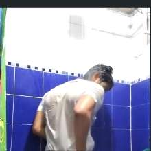 WETColours: Mike Wet and Sexy in the Shower with White Shirt and Pants