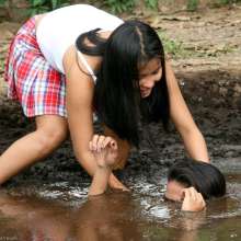 dlodoski: Andrea and Cherry Peat Bog Wrestling, Ultimate Edit--Photos