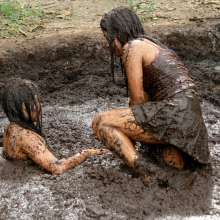 dlodoski: Andrea and Cherry Peat Bog Wrestling, Ultimate Edit--Photos